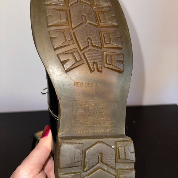 Vintage Dr. Martens Mary Jane Double Strap Buckle Grunge 90s England UK 4 US 6 - Picture 3 of 11